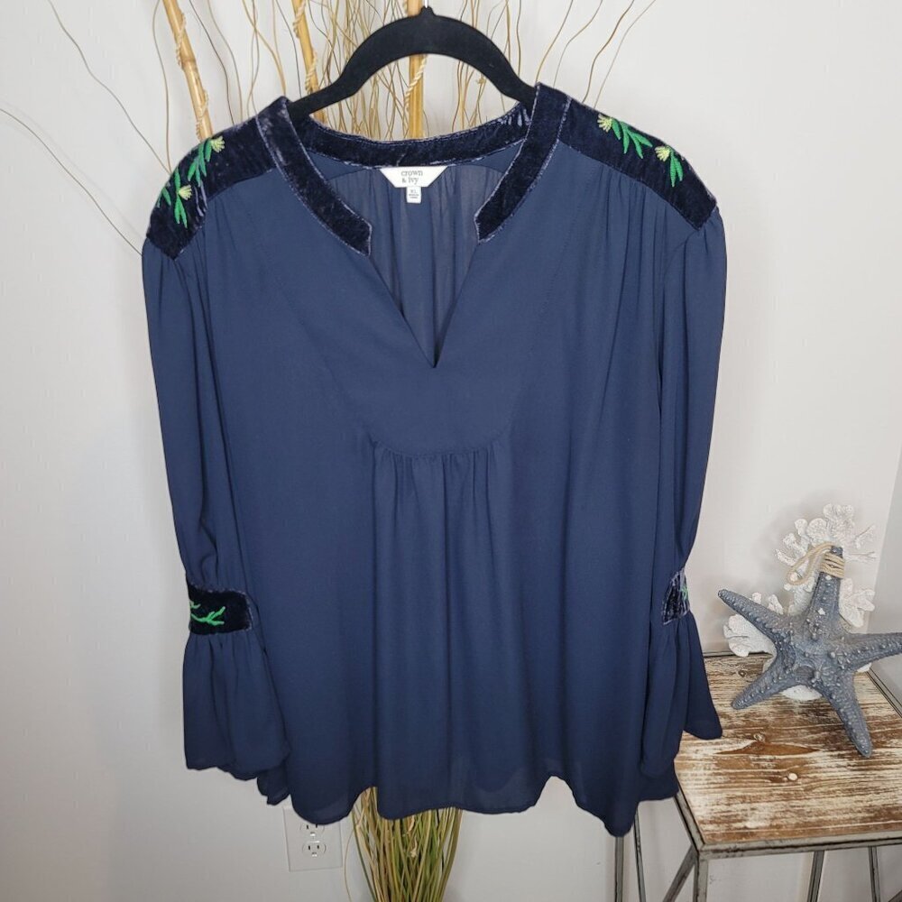Crown & Ivy Blouse Womens XLarge